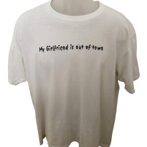 HIC Hawaiian Island Creations “My Girlfriend Is Out Of Town” Tee Shirt Men XL